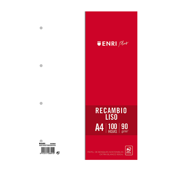 Recambio Enri fº 4 taladros liso 90 g
