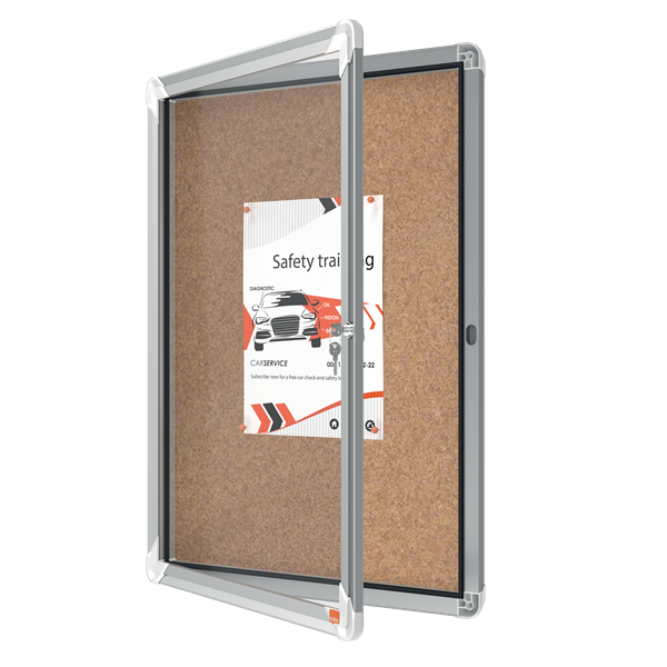 Vitrina int. corcho pta. abatible Nobo Premim Plus
