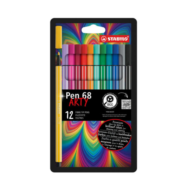 Rotulador Stabilo Pen 68 Arty caja 12 u.