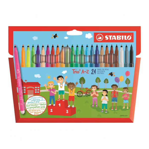 Stabilo trio A-Z. Caja 24 u.