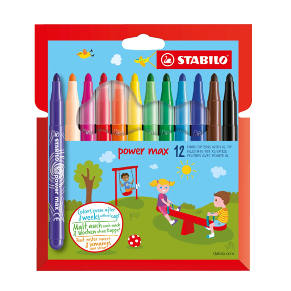 Rotulador Stabilo Power Max caja 12 u.