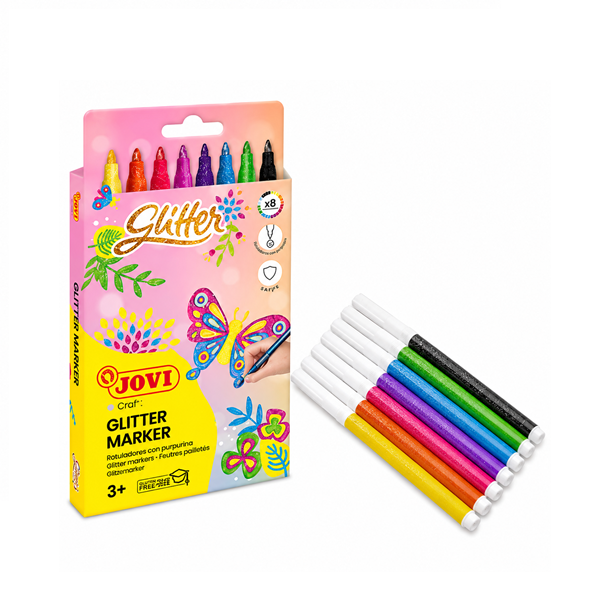 Rotulador Jovi glitter con purpurina