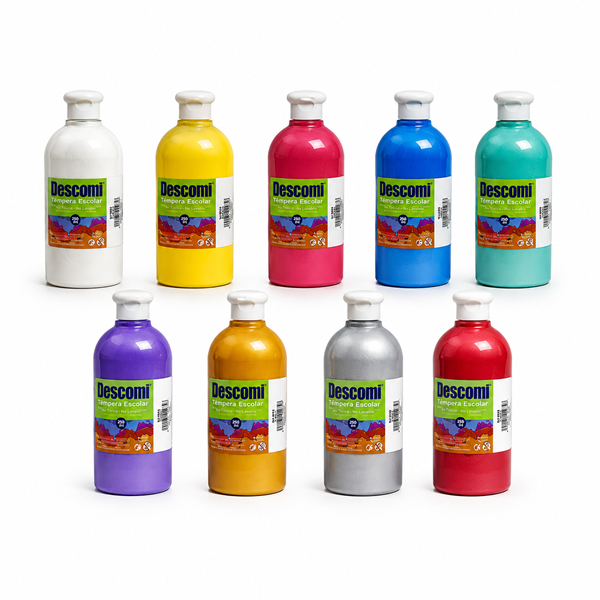 Témpera metalizada Descom 500 ml