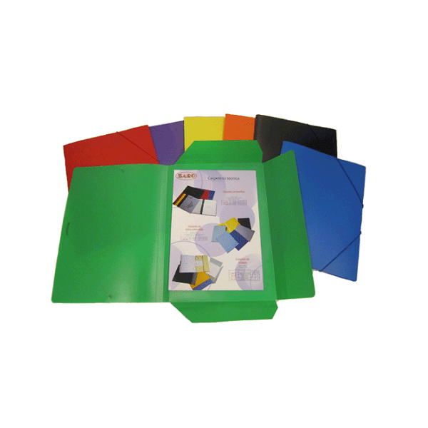 Carpeta gomas polipropileno Saro fº
