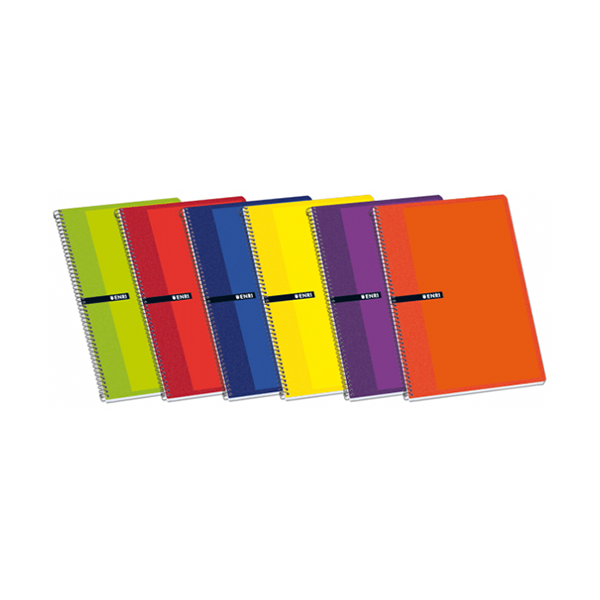 Cuaderno espiral folio tapa blanda Enri