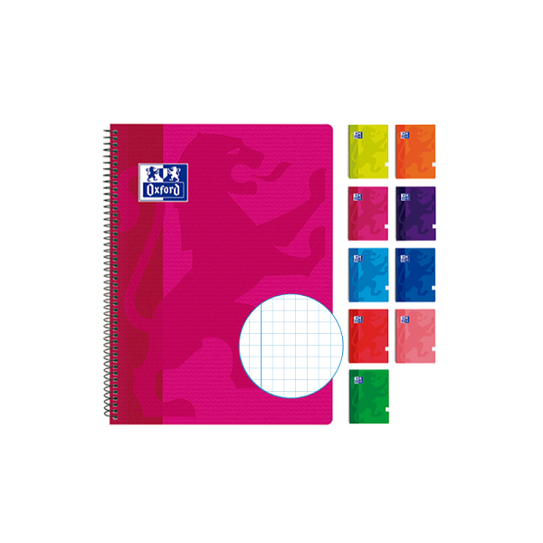 Cuaderno Oxford tapa plást. fº 4x4