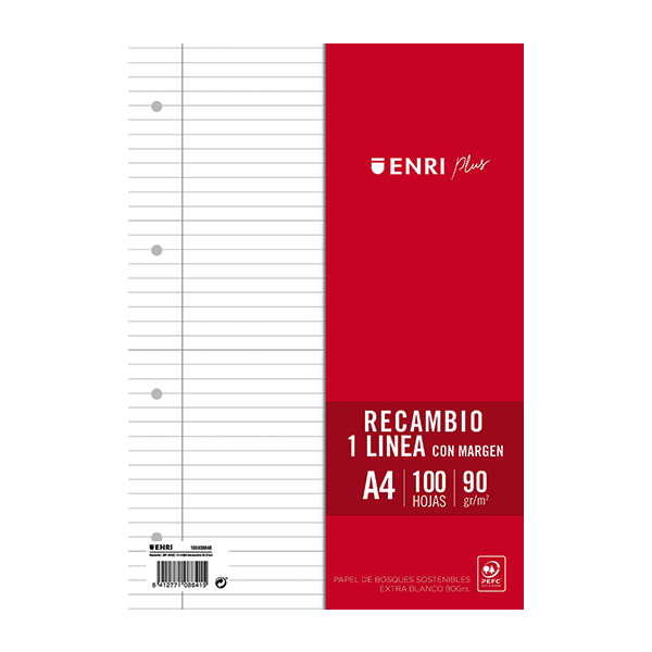 Recambio Enri fº 4 taladros horiz. 90 g.