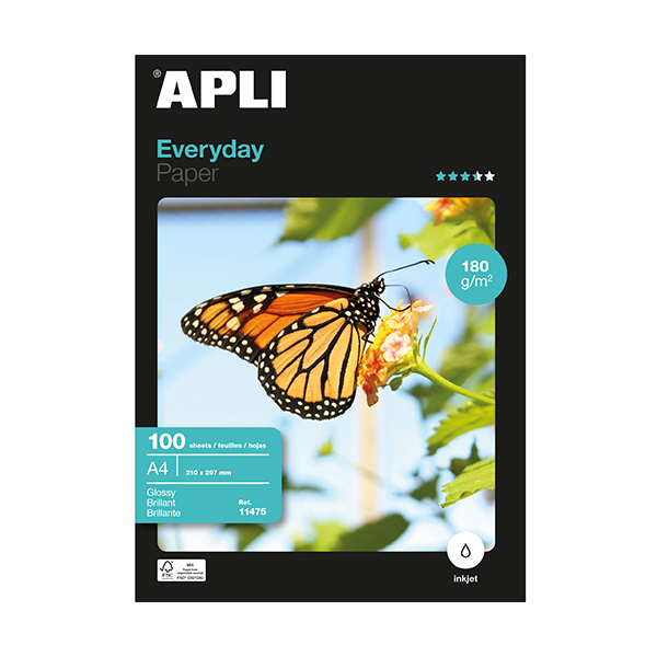 Apli everyday A4 100 hojas 180 g.