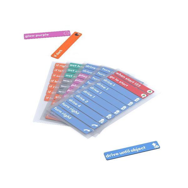 Vex123 tarjetas programación inglés. Paq. 50