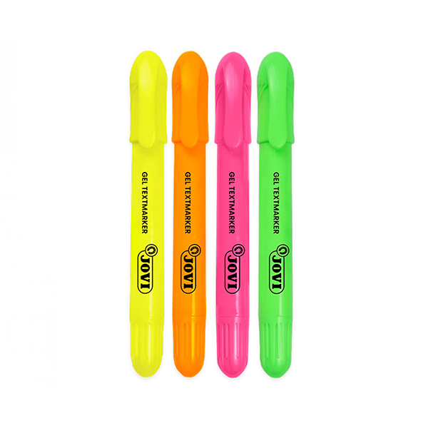 Jovi gel fluorescente. Estuche color 4 u.