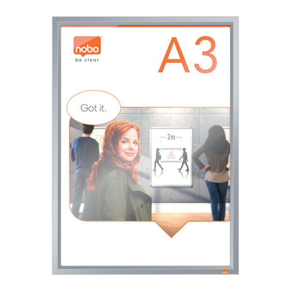 Porta-póster Impression Pro A3 marco alum.