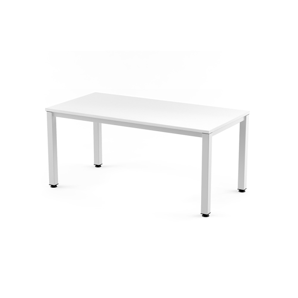 Mesa operativa rect. est. Blanco 160x80