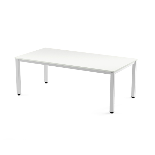 Mesa operativa rect. est. Blanco 200x100