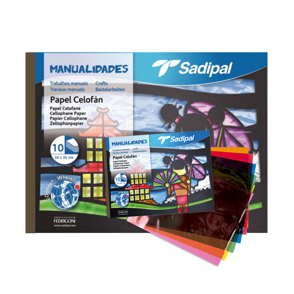 Papel charol Sadipal rollo 25 h. 50x65 cm. - Material escolar, oficina y  nuevas tecnologías