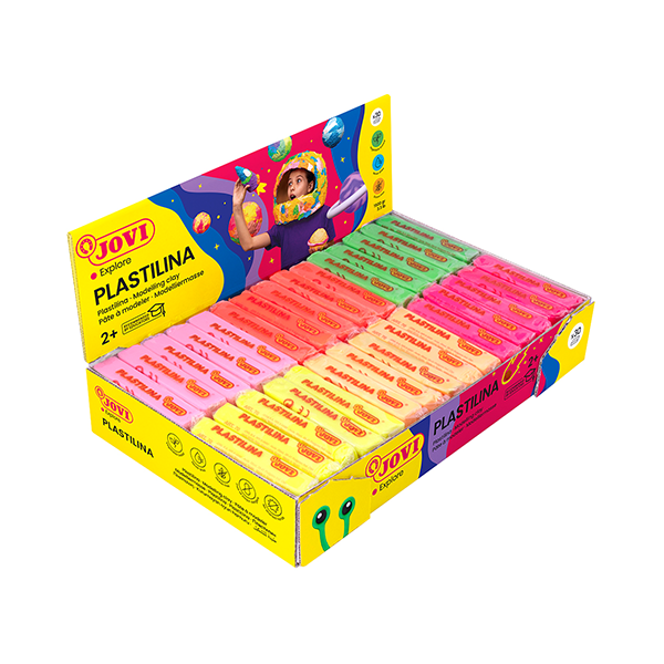 Plastilina Jovi Neón caja 30 u. 50 g. - Material escolar, oficina