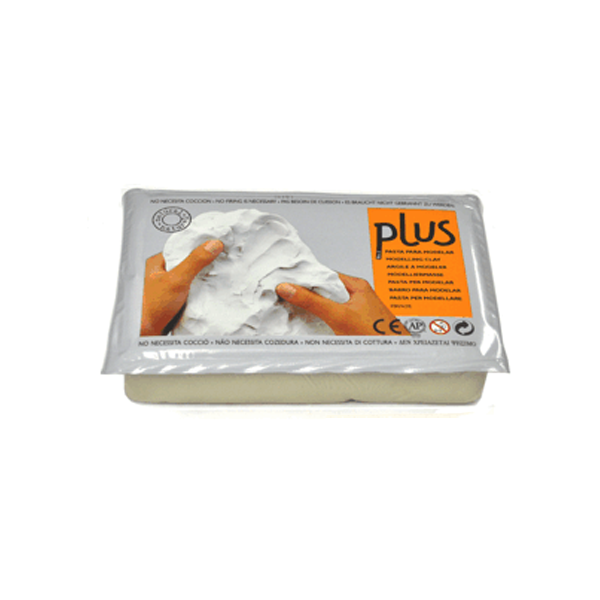 Pasta modelar Plus Blanca 1,5 Kg.