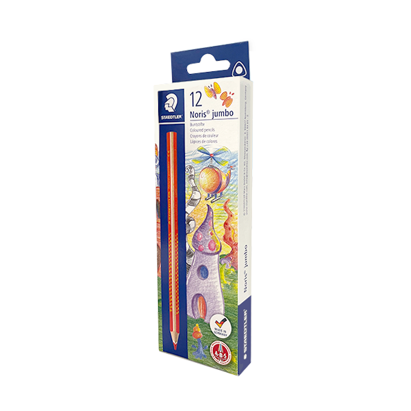 Lápiz Staedtler Noris jumbo 128 unicolor. Caja 12