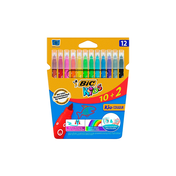 Rotulador Kid Couleur. Estuche 10+2