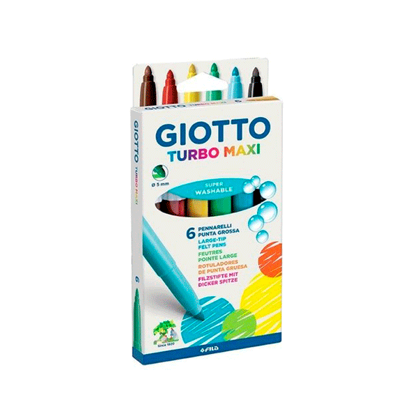 **Rotulador Giotto Turbo Maxi. Caja 6
