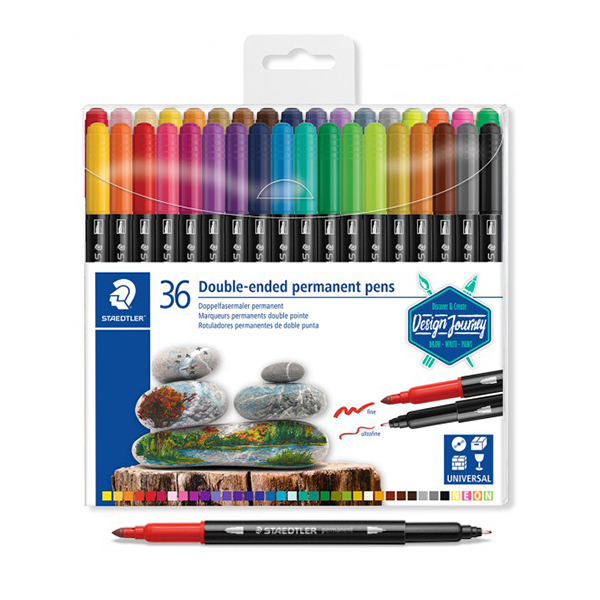 Permanente Staedtler doble punta 36 u.