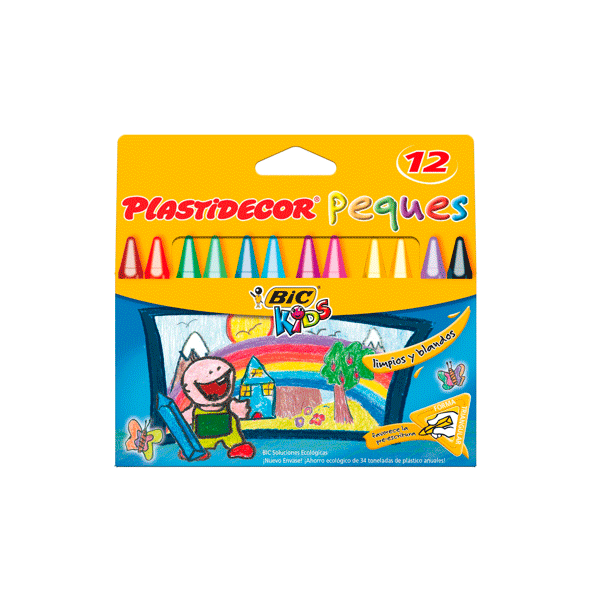 Plastidecor Peques. Estuche 12 ceras