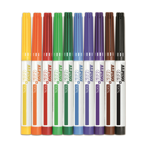 TEXTIL MARKER Caja escolar 48 rotuladores colores surtidos