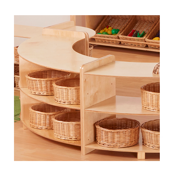 Cesta redonda de mimbre Ø30 cm