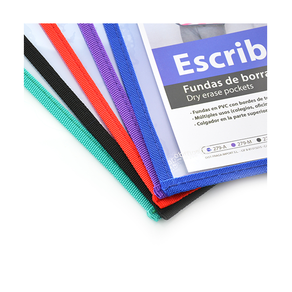 Fundas escribe y borra. Pack 10