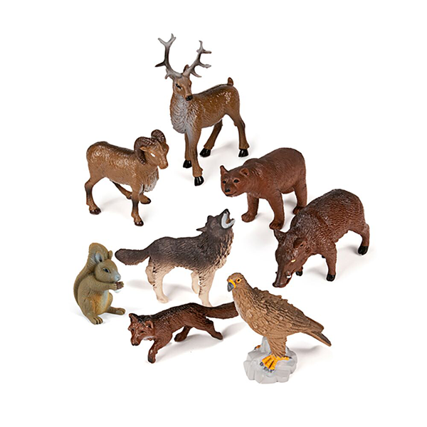 Animales bosque 8 figuras