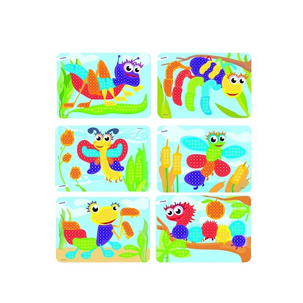 Láminas bichos pegs 10 mm Pack 6