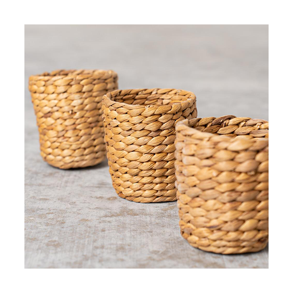 Bols de Jacinto de Agua Ø10 cm. Pack de 3