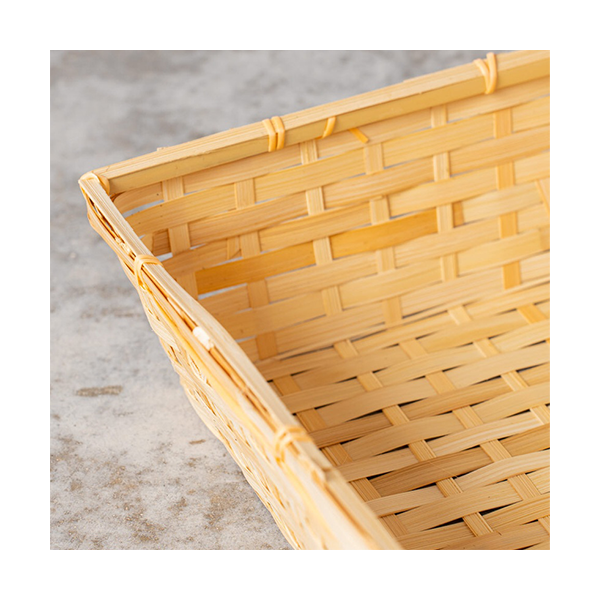 Bandeja rectangular bambú 50x34x12 cm