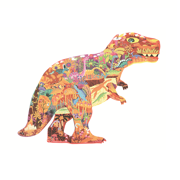 Puzzle forma animal dinosaurio grande