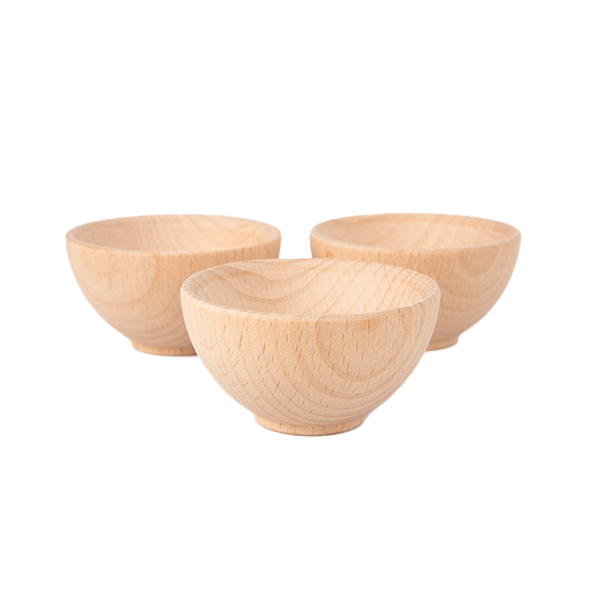 Bol heurístico madera Ø70 mm. Set de 3