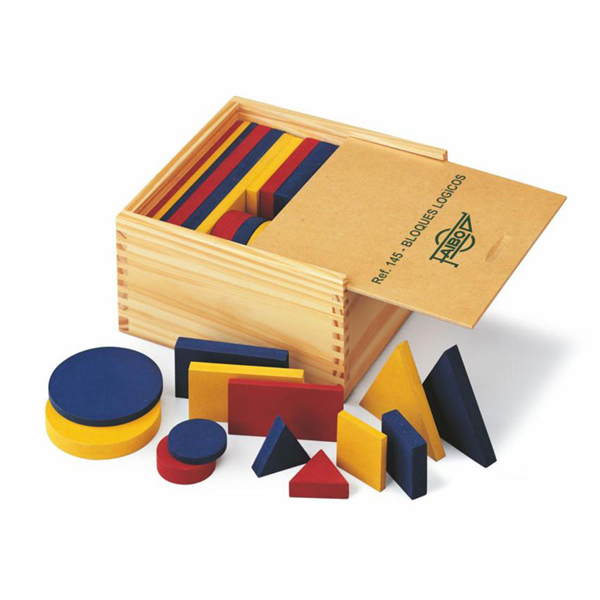 Bloques lógicos madera 48 u.
