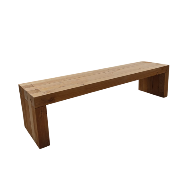 Banco macizo 150x45x45 cm