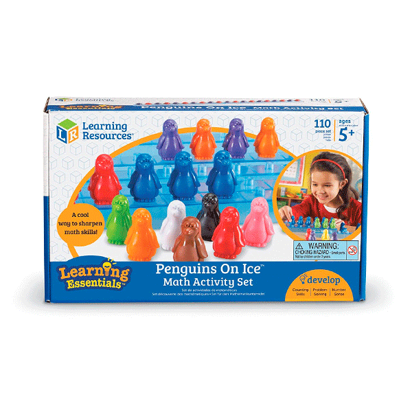 Juego matemático pinguinos hielo