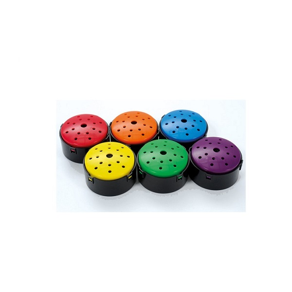 Botones parlantes. 6 u. colores varios